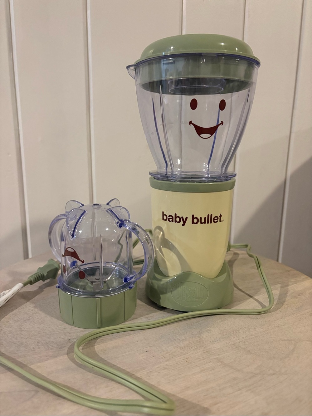 Baby Bullet Green & Cream Baby Food Blender